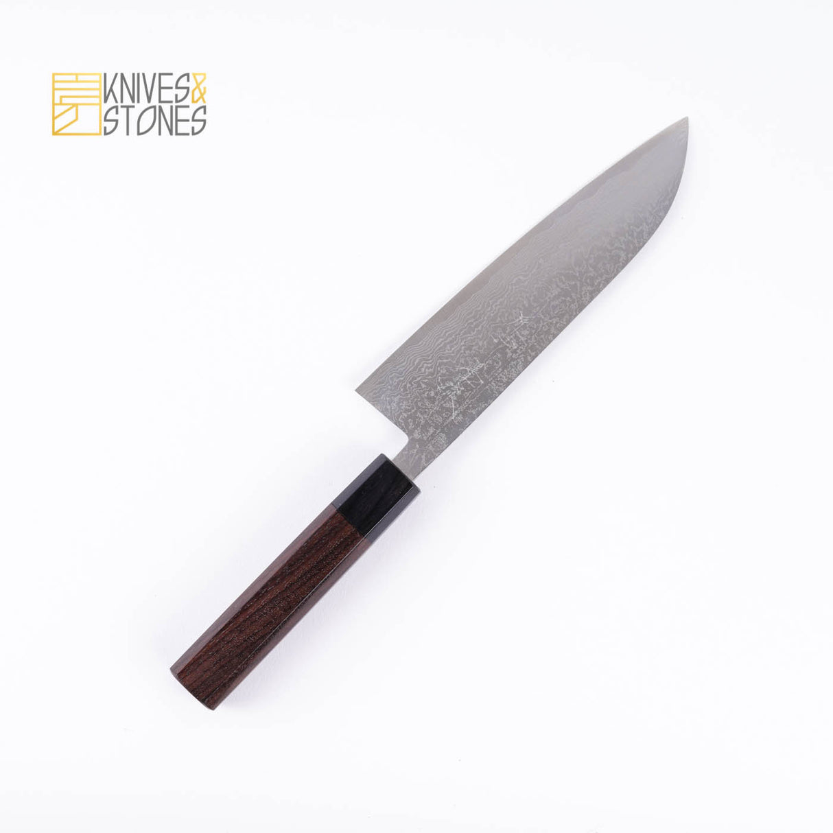 Syousin Suminagashi R2 Damascus Santoku 180mm by Shiro Kamo