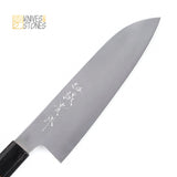 Tanaka Blue 2 Stainless Clad Migaki Finish Santoku 165/180mm