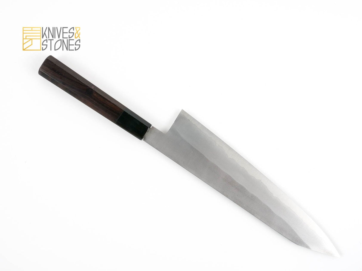 Tanaka Ginsan Nashiji K-tip Gyuto 240mm with Ebony handle