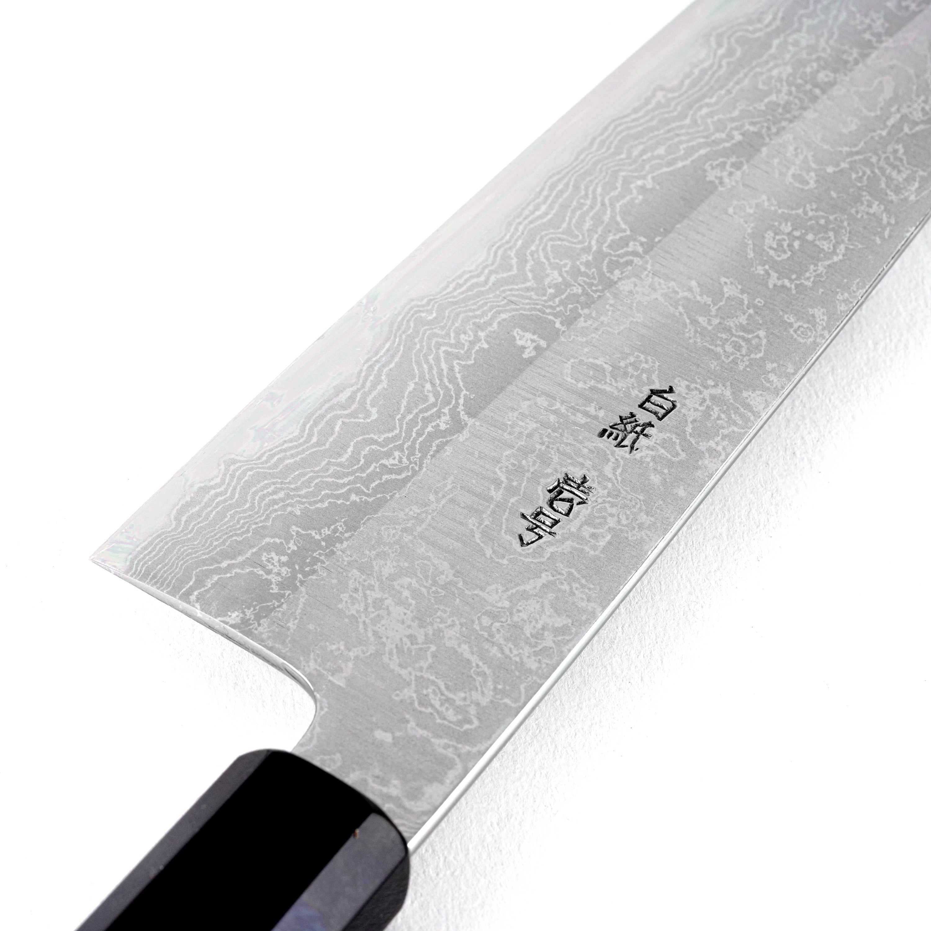 Yoshikazu Tanaka White 1 Damascus Gyuto 210/240mm – K&S