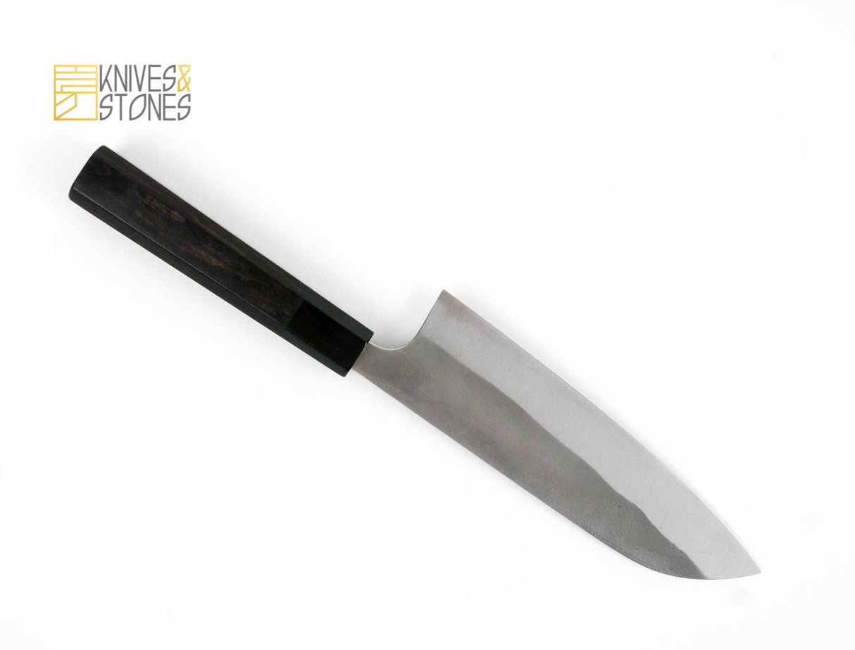 Yoshimi Kato (Kintaro) Nashiji Santoku 180 mm Aogami Super (Blue Super, AS)