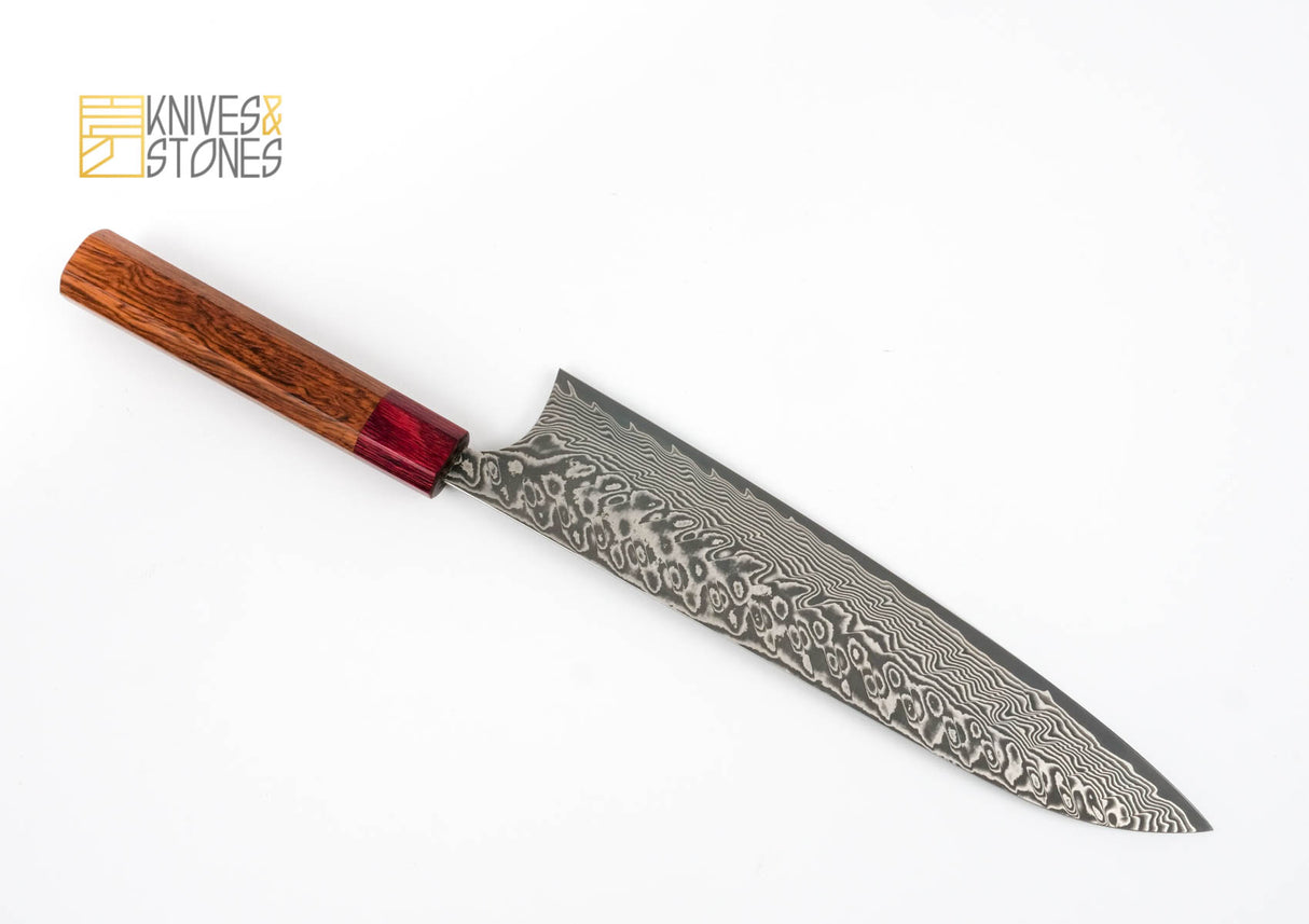Yoshimi Kato (Kintaro) SG2 / R2 Damascus Gyuto 240 mm
