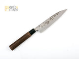 Yoshimune Sanjo White 2 Stainless Clad Petty 150 mm Hammered Finish