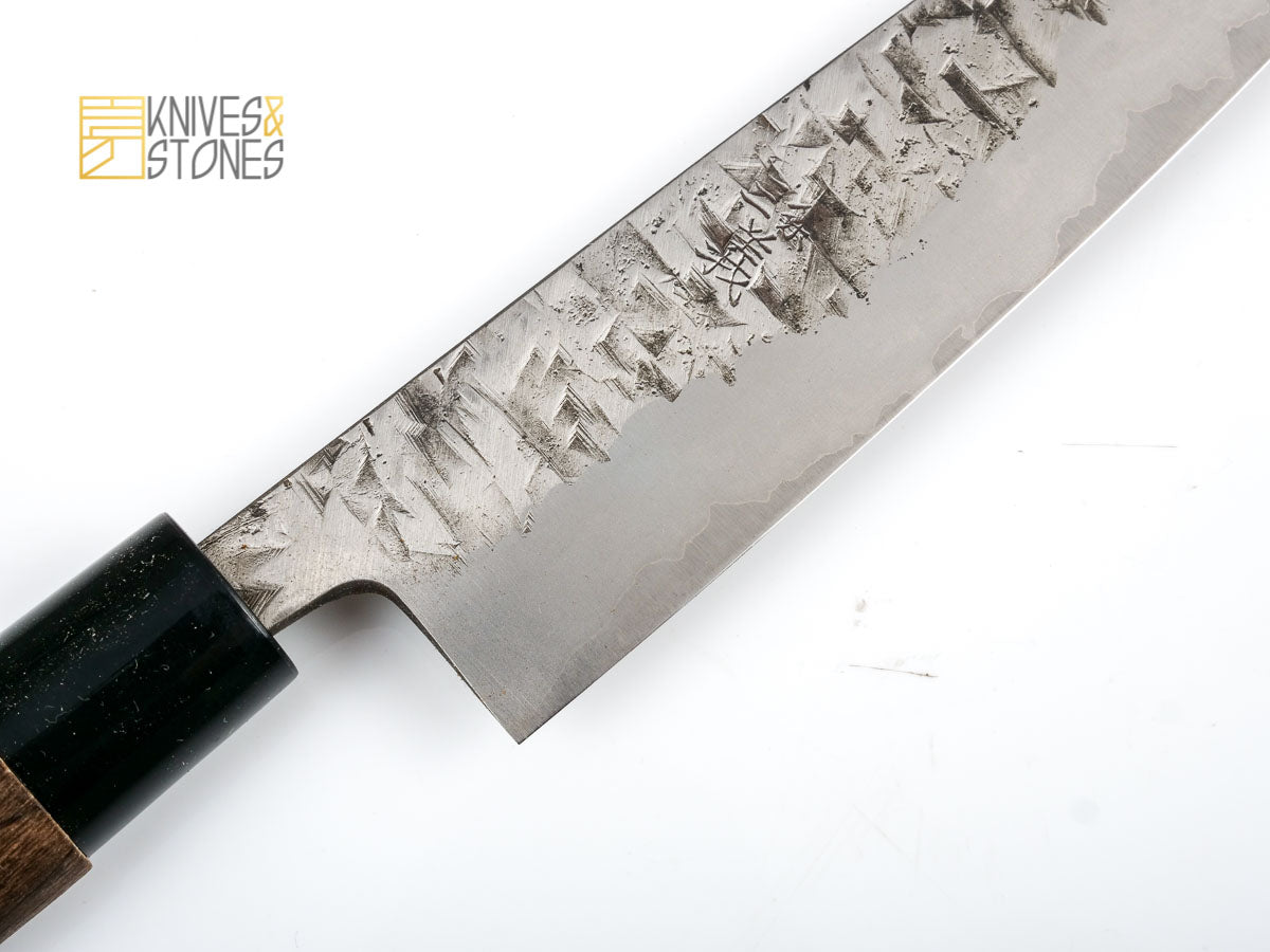 Yoshimune Sanjo White 2 Stainless Clad Petty 150 mm Hammered Finish